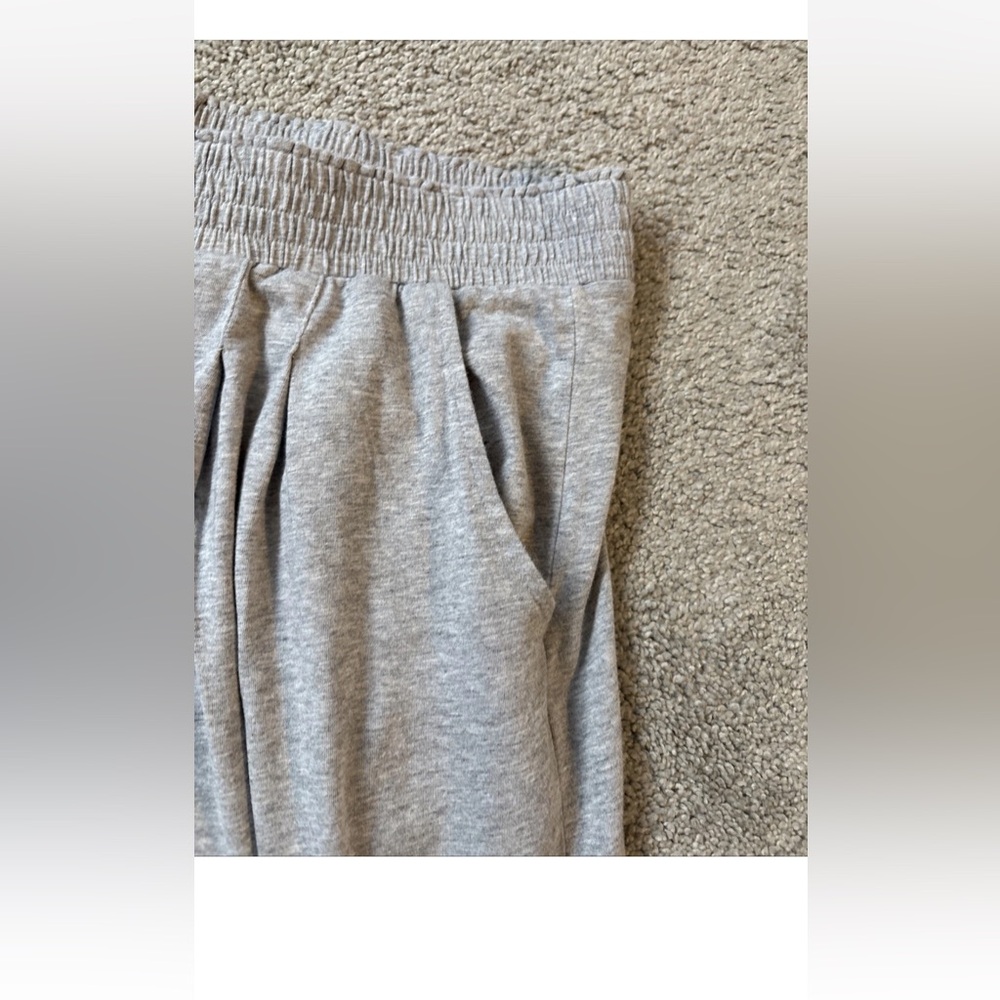 AnyBody Womens Lounge Cozy Soft Knit Wideleg Pants Size Large Gray Elastic Waist - Picture 6 of 15